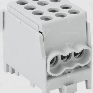 Morsettiera Distribuzione 1x100A per Barra DIN 2 Ingressi 4 Uscite 2,5-25mm